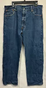 Levi's - Men's Straight Leg Blue Jeans - Men's Size W38 L32 - Picture 1 of 9