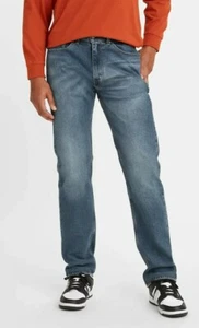 Men's Levi's 505 REGULAR FIT STRETCH BLUE MEN'S JEANS Style 5051824 - Picture 1 of 3