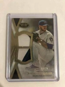 2020 Topps Tier One Baseball Brandon Woodruff Dual Patch /25 - Picture 1 of 1