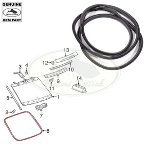 LAND ROVER TAILGATE GLASS SEAL RR SPORT LR016985 OEM - Bild 1 von 1