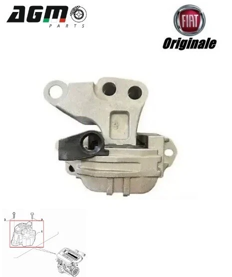 SUPPORTO MOTORE LATO DX ORIGINALE FIAT 500X JEEP COMPASS RENEGADE 1,6 D 52070967 - Immagine 1 di 4