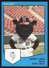1989 ProCards Triple A   Buster T. Bison #1666 Buffalo Bisons