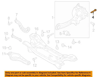 Componentes de suspensión Ford OEM 11-22 C-Max-perno de nudillo W716336S442 Foto 1 de 2