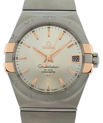 Omega 38mm Men's Constellation SS/ 18K Co-Axial Watch B+P -123.20.38.21.02.004! - Image 1 of 4