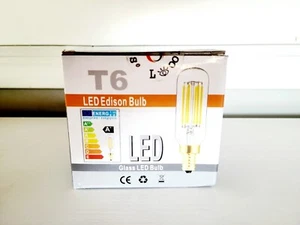 Dimmable T6 LED Bulbs, 6W E12 Edison Light Bulbs White Daylight 5000K 6Pack - Picture 1 of 3