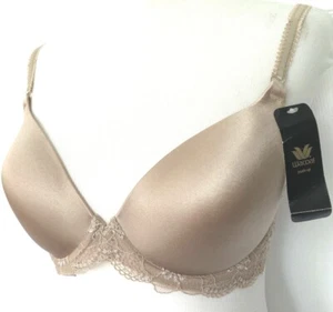 **34D** Wacoal 65897 Underwire Push-up Molded Padded Demi Cups Lace Wings Bra - Picture 1 of 7
