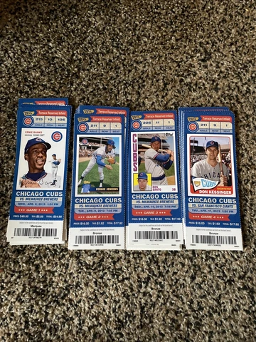 2013 CHICAGO CUBS TICKET STUB PICK THE GAME PLAYER FEATURED IN DROPBOX Cover
