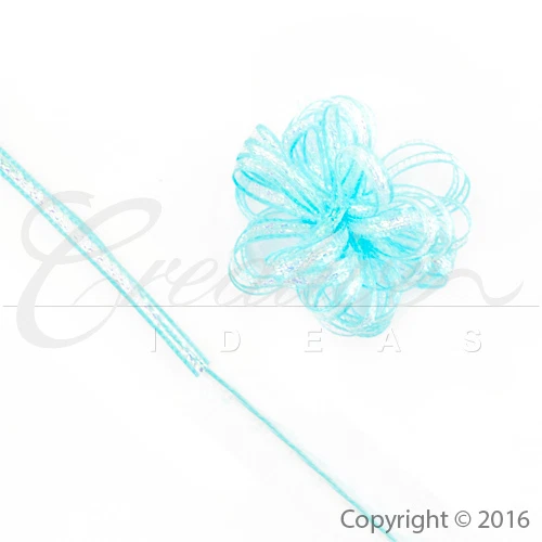 1/8" Iridescent Sparkling Pull Bow String Nylon Ribbon Listón Gift Wrap Wedding - Image 1 of 1