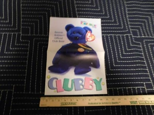 Beanie Mini Poster Vintage 1998 (11" x 16") Clubby / "Let's Play Ball!" - Picture 1 of 4
