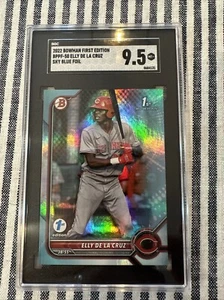 2022 Bowman Elly De La Cruz (RC) 1st Edition Sky Blue Foil #BPPF-50 SGC 9.5 - Picture 1 of 2