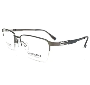Charmant Eyeglasses Frames CH12341 GR Gray Excellence Titan Half Rim 54-18-145 - Picture 1 of 11