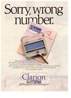 Clarion Sorry Wrong Number Eyeshadow Ring True Vintage 1990 Print Ad