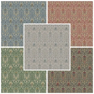 William Morris Snakeshead Cotton Panama Digital Fabric Floral Damask Upholstery - Picture 1 of 21