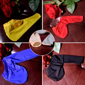 5/4 Stück Penishülle Für Männer C-String Dessous Slips Dehnbare Strumpfhosen > - Picture 1 of 28