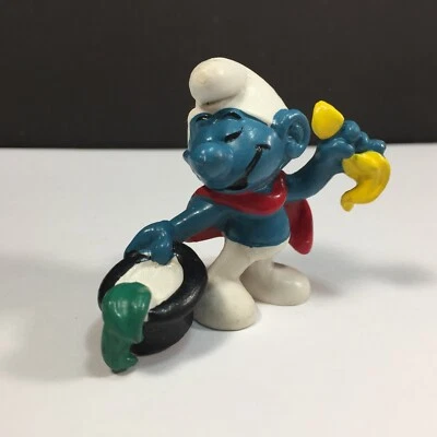 Figura Pitufo Mago 1979 De Colección Pitufo Los Pitufos 20114 Foto 1 de 4