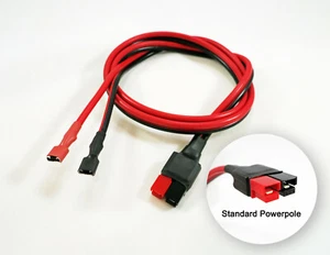 3' Fuß 45A Netzteilkabel passt Anderson Powerpole Spade F2 Batterieklemmen - Bild 1 von 4