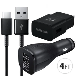 OEM Samsung Galaxy S24 S23 S22 Ultra USB Fast Charger Wall Plug Car Adapter Cord - Picture 1 of 127