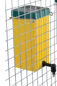 Kaninchentränke 5 x 1 l Nagertränke 1000 ml Tränke Trinkflasche Farbe : gelb - Bild 1 von 1