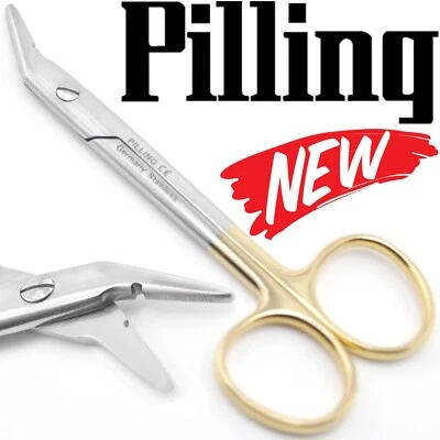 TELEFLEX PILLING 142518 Curved Up Vital Wire Cutting Scissors Carb-Edge  4.75" - Image 1 of 4