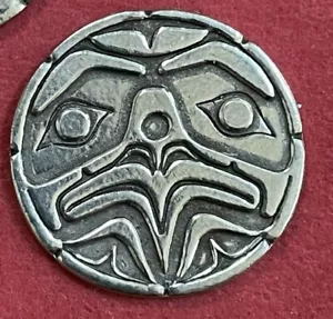Moneda Pocket Spirit Token Vision Eagle Front Face ilustraciones de Darrel Amos - Haida - Imagen 1 de 3