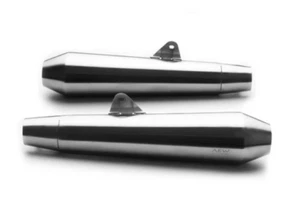 AEW TE103 SS MATTE POLISHED EXHAUST FIT FOR ROYAL ENFIELD INTERCEPTOR & GT 650 - Picture 1 of 4