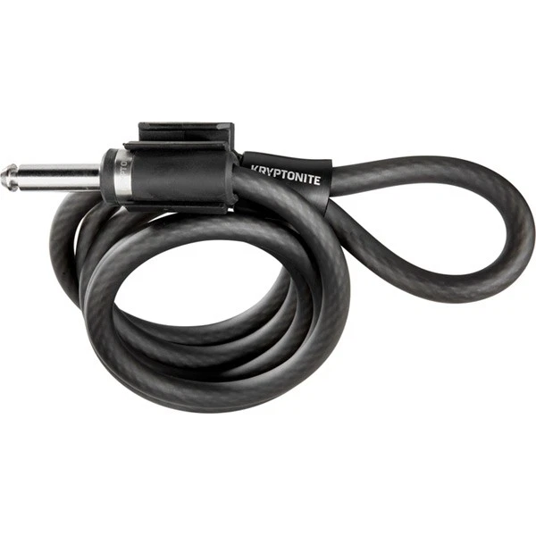 Kryptonite Bicycle Cycle Bike Frame Lock Plug In Cable Black - 10 MM X 120 CM - Image 1 of 1