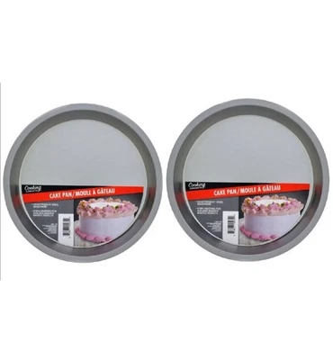 2 Cake Pans Round Non Stick Pan 8" Inch Even Cooking Cooking Concepts  - Image 1 of 2