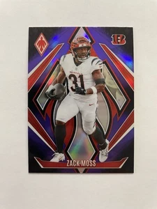2024 Phoenix Zack Moss PURPLE FADE Holo Card. Cincinnati Bengals - Picture 1 of 2