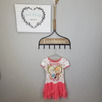 Vestido Disney Frozen con volantes de tul con lazo trasero Foto 1 de 4