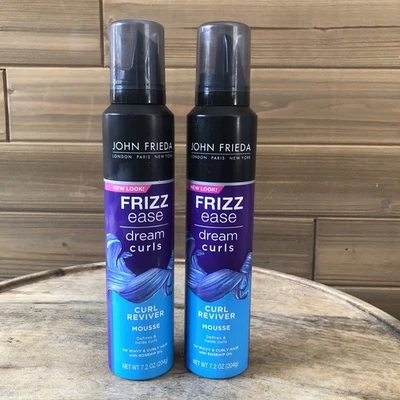 (2) John Frieda Frizz Ease Curl Reviver Mousse, 7.2 oz Each - Image 1 of 4