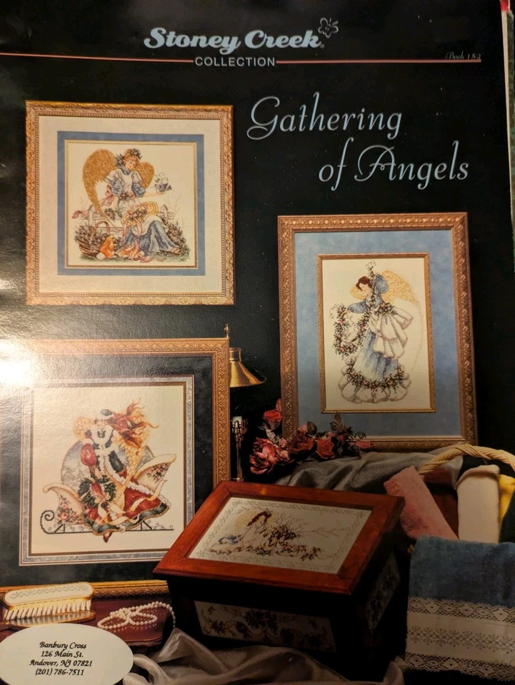 Vintage Stoney Creek Gathering Of Angels Cross Stitch Pattern - Image 1 of 4