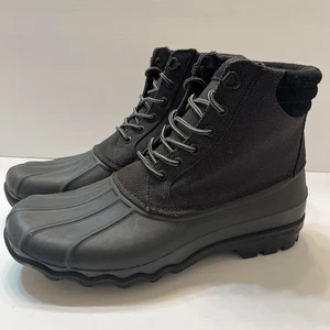 Sperry Top-Sider Herren 11 Duck Stiefel Schwarz 3M Thinsulate Wasserdicht Schnürung - Bild 1 von 8