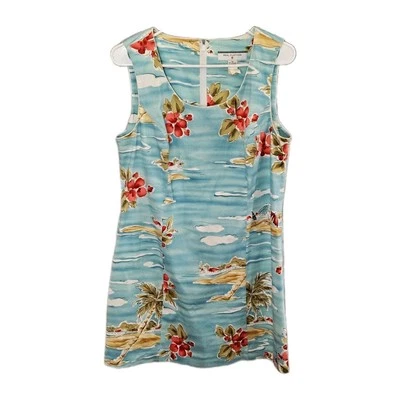 Vestido Saks Fifth Real Clothes Talla 10 Colorido Floral Tropical Funda Sin Mangas Foto 1 de 4