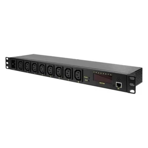 LogiLink Smarte IP Steckdosenleiste 8-fach IEC C13 19" Zoll Einbau Fernzugriff - Bild 1 von 4