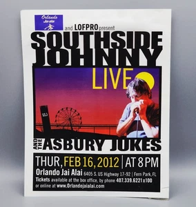 Southside Johnny & The Asbury Jukes Concert poster Orlando Jai Alai Feb 16 2012 - Picture 1 of 3