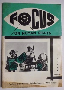 Rare New York St. FOCUS ON HUMAN RIGHTS Magazine Christmas 1962-1963 NAACP Black - Picture 1 of 6