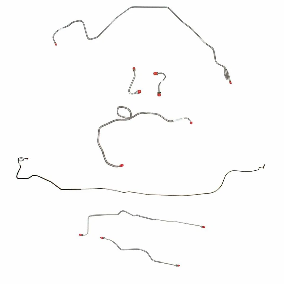 Kit completo de línea de freno para Chevrolet Camaro 1982-83 5,0 L acero CBK0245OM Foto 1 de 4
