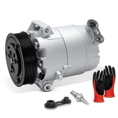 A/C Compressor with 7-Groove Pulley for Chevy Malibu 2008-2010 Saturn Aura Vue - Image 1 of 4