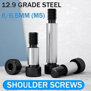6mm (M5) SOCKET CAP SHOULDER SCREWS HIGH TENSILE 12.9, ALLEN KEY BOLTS HEX HEAD - Picture 1 of 30