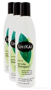 ShiKai - Natural Everyday Shampoo, Plant-Based, 12 Fl Oz (Pack of 3) - Picture 1 of 5