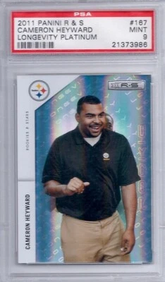 2011 Panini R&S CAMERON HEYWARD Longevity Platinum (9/25) #167 PSA 9 MINT Rookie - Image 1 of 2