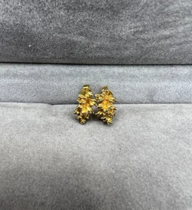 Echte Flora Danica Dänemark vergoldete Sterlingsilber Ohrstecker - Bild 1 von 7