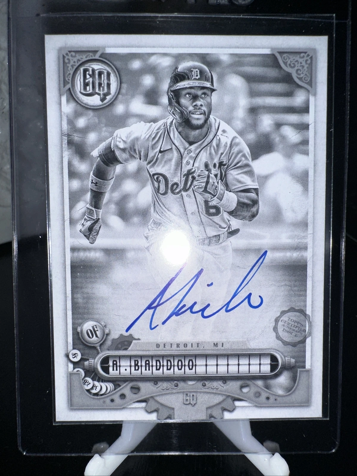 2022 Topps Gypsy Queen Akil Baddoo #GQA-AB Black & White Auto 1 /50