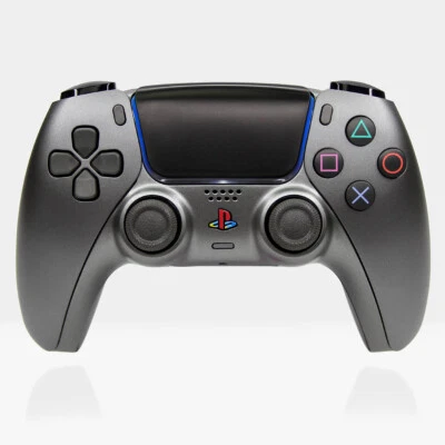 Gunmetal Classic Gray Killscreen Esports DualSense Grey Retro PS5 Controller - Image 1 of 4