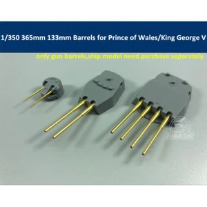 1/350 365mm 133mm Brass Barrel Prince of Wales/King George V Tamiya 78010 78011 - Picture 1 of 5