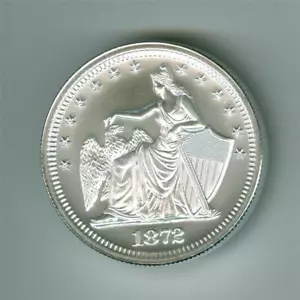 US 1872 TRIBUTO QUARTO DOLLARO AMAZZONICO 2 OZ .999 ALTO RILIEVO ARGENTO ROTONDO - Foto 1 di 2