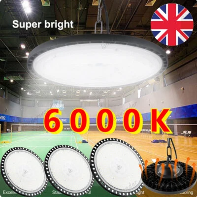 KARTOLS LED High Bay Light 100W 200W 300W Low Bay UFO Warehouse Industrial Garage Lights