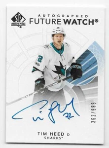 17/18 SP AUTHENTIC FUTURE WATCH AUTOGRAPH RC #178 Tim Heed #362/999 - Picture 1 of 1