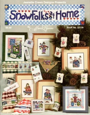 Snow Folks at Home, Cross Stitch Patterns by Jeanette Crews Design #22139 - Image 1 of 2