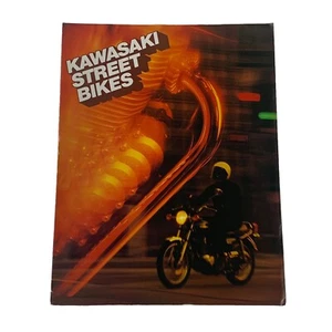 Vintage 1977 Kawasaki Street Bikes Motocycles Brochure Poster KZ400 KH400 KZ200 - Picture 1 of 4